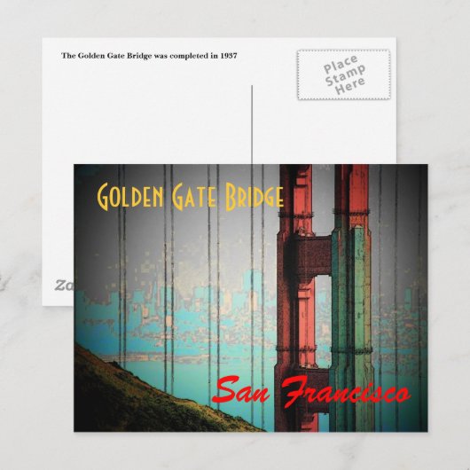 San Francisco Briefkaart - Gepersonaliseerd (Voorkant / Achterkant)