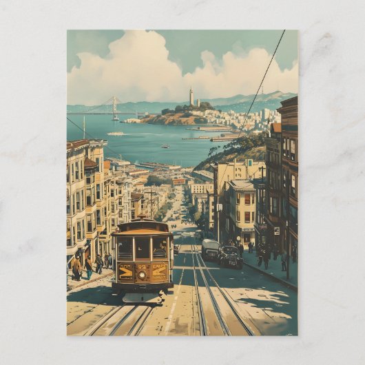 San Francisco:  Briefkaart met kustnostalgie (Voorkant)