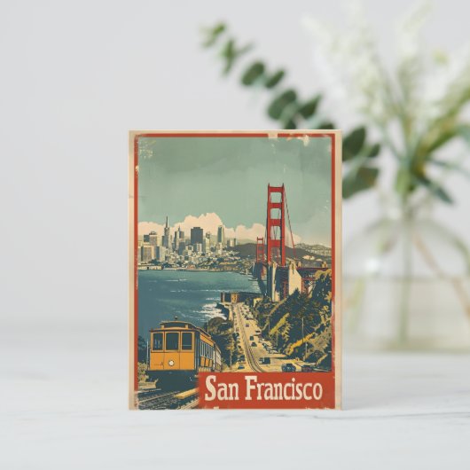 San Francisco: Briefkaart met kustnostalgie (Staand voorkant)
