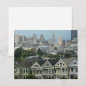 San Francisco Briefkaart Row City Scene Fotografie (Voorkant / Achterkant)