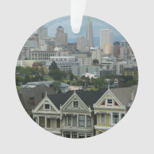 San Francisco Briefkaart Row City Scene Fotografie Ornament