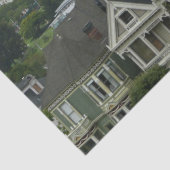 San Francisco Briefkaart Row City Scene Fotografie Tissuepapier (Detail)