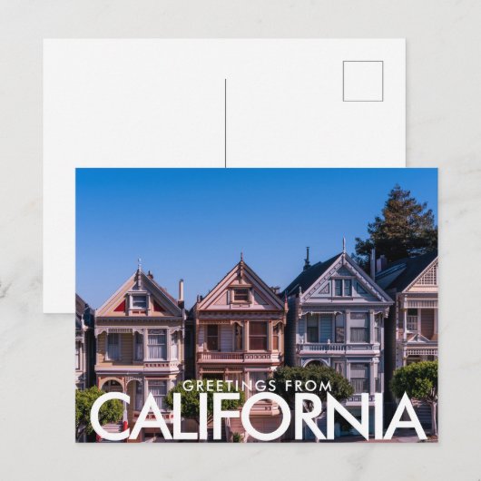 San Francisco, Briefkaart van de Verenigde Staten (Voorkant / Achterkant)