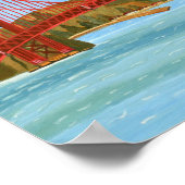 San Francisco-brugposter Poster (Hoek)