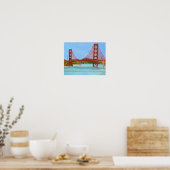San Francisco-brugposter Poster (Keuken)