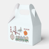 San Francisco bruiloft Bedankdoosjes (Achterkant)