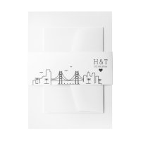 San Francisco bruiloft | Gestileerde skyline monog