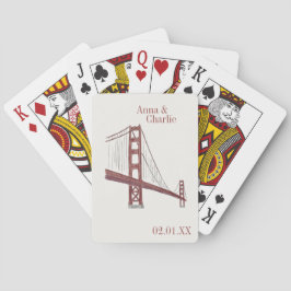 San Francisco bruiloft Pokerkaarten
