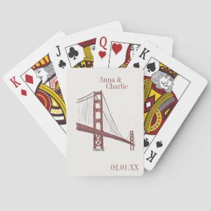 San Francisco bruiloft Pokerkaarten