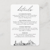 San Francisco bruiloft verticale details Informatiekaartje (Voorkant)