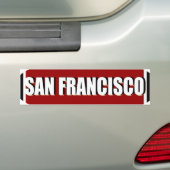 San Francisco Bumpersticker (Op auto)