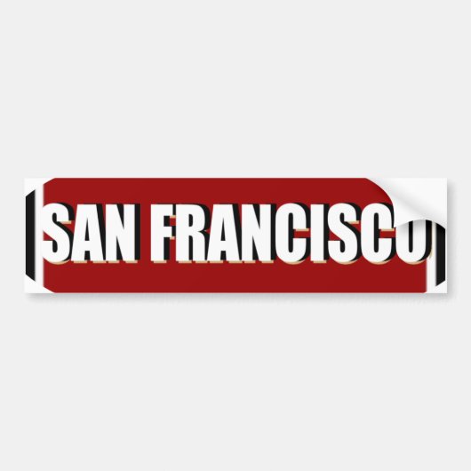 San Francisco Bumpersticker (Voorkant)