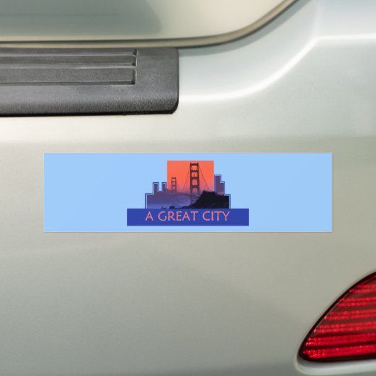 San Francisco Bumpersticker (Op auto)