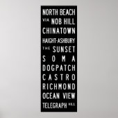 San Francisco Bus Roll Poster (Voorkant)