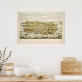 San Francisco, CA. 1873 (1528A) Poster (Keuken)