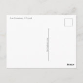 San Francisco, CA 2018 Briefkaart (Achterkant)