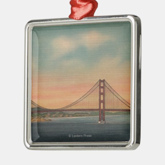 San Francisco, CA 2 Metalen Ornament (Links)