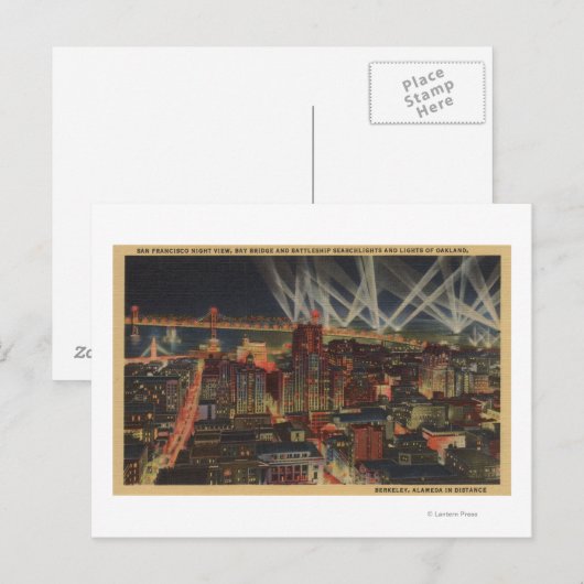 San Francisco, CA 3 Briefkaart (Voorkant / Achterkant)