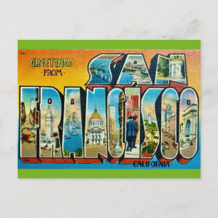 San Francisco CA  Ansichtkaart Briefkaart