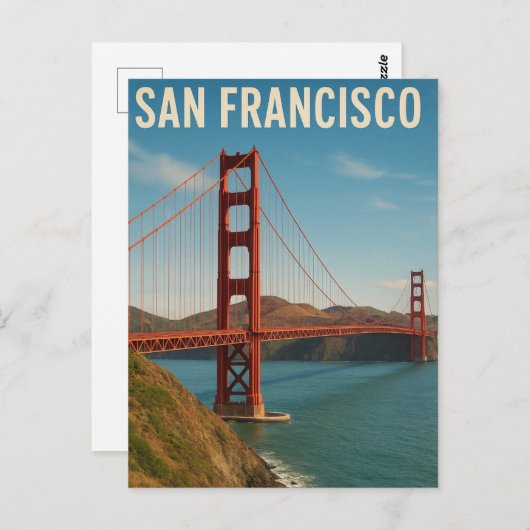 San Francisco CA Briefkaart (Voorkant / Achterkant)