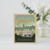 San Francisco, CA - Briefkaart Row (Staand voorkant)
