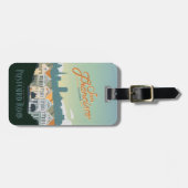 San Francisco, CA - Briefkaart Row Bagagelabel (Voorkant horizontaal)