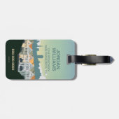 San Francisco, CA - Briefkaart Row Bagagelabel (Achterkant horizontaal)