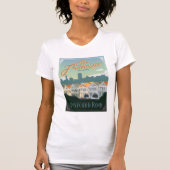 San Francisco, CA - Briefkaart Row T-shirt (Voorkant)