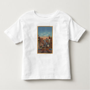 San Francisco, CA - Cable Cars omhoog Kinder Shirts