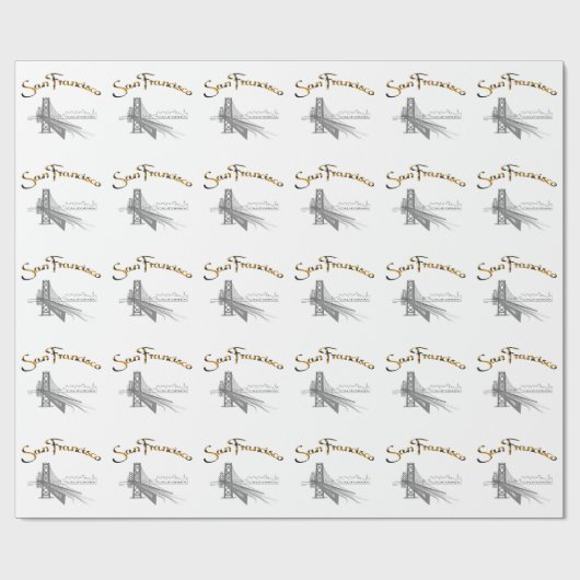 San Francisco, CA Cadeaupapier (Vlak)