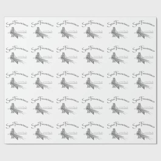 San Francisco, CA Cadeaupapier (Vlak)