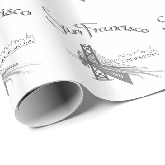 San Francisco, CA Cadeaupapier (Rol Hoek)