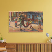 San Francisco, CA - Dance of the Magnificent Canvas Afdruk (Insitu (Woonkamer))