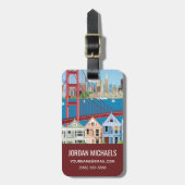 San Francisco, CA | De stad van de baai Bagagelabel (Voorkant verticaal)
