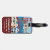 San Francisco, CA | De stad van de baai Bagagelabel (Achterkant horizontaal)