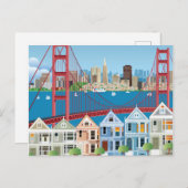 San Francisco, CA | De stad van de baai Briefkaart (Voorkant / Achterkant)