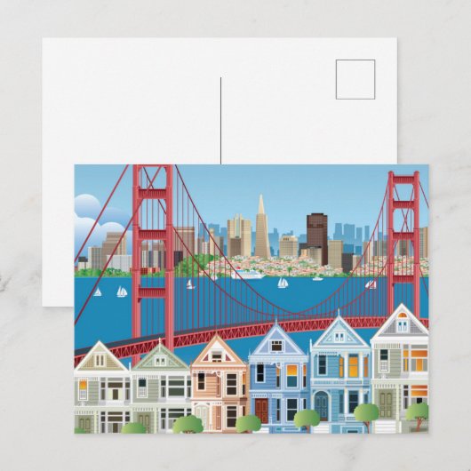 San Francisco, CA | De stad van de baai Briefkaart (Voorkant / Achterkant)