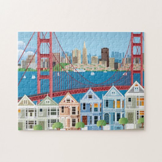 San Francisco, CA | De stad van de baai Legpuzzel (Horizontaal)