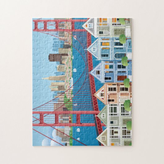 San Francisco, CA | De stad van de baai Legpuzzel (Verticaal)