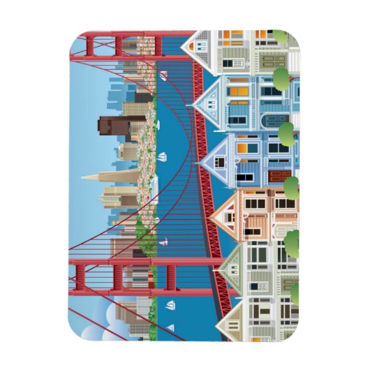 San Francisco, CA | De stad van de baai Magneet (Verticaal)