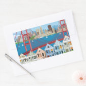 San Francisco, CA | De stad van de baai Rechthoekige Sticker (Envelop)