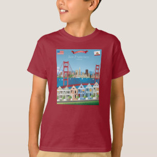 San Francisco, CA   De stad van de baai T-shirt