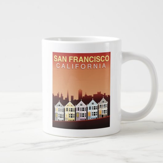 San Francisco, CA | Gedekte dames Grote Koffiekop (Rechts)