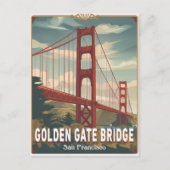 San Francisco, CA - Golden Gate Bridge Briefkaart (Voorkant)