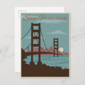 San Francisco, CA - Golden Gate Bridge Briefkaart (Voorkant / Achterkant)