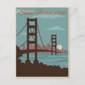 San Francisco, CA - Golden Gate Bridge Briefkaart (Voorkant)