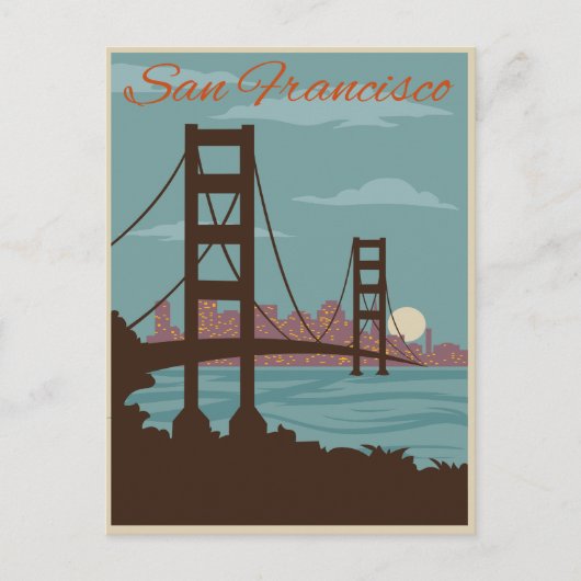 San Francisco, CA - Golden Gate Bridge Briefkaart (Voorkant)