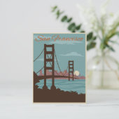 San Francisco, CA - Golden Gate Bridge Briefkaart (Staand voorkant)