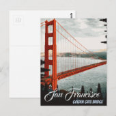 San Francisco, CA - Golden Gate Bridge Briefkaart (Voorkant / Achterkant)