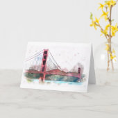 San Francisco, CA - Golden Gate Bridge Card Kaart (Gele Bloem)